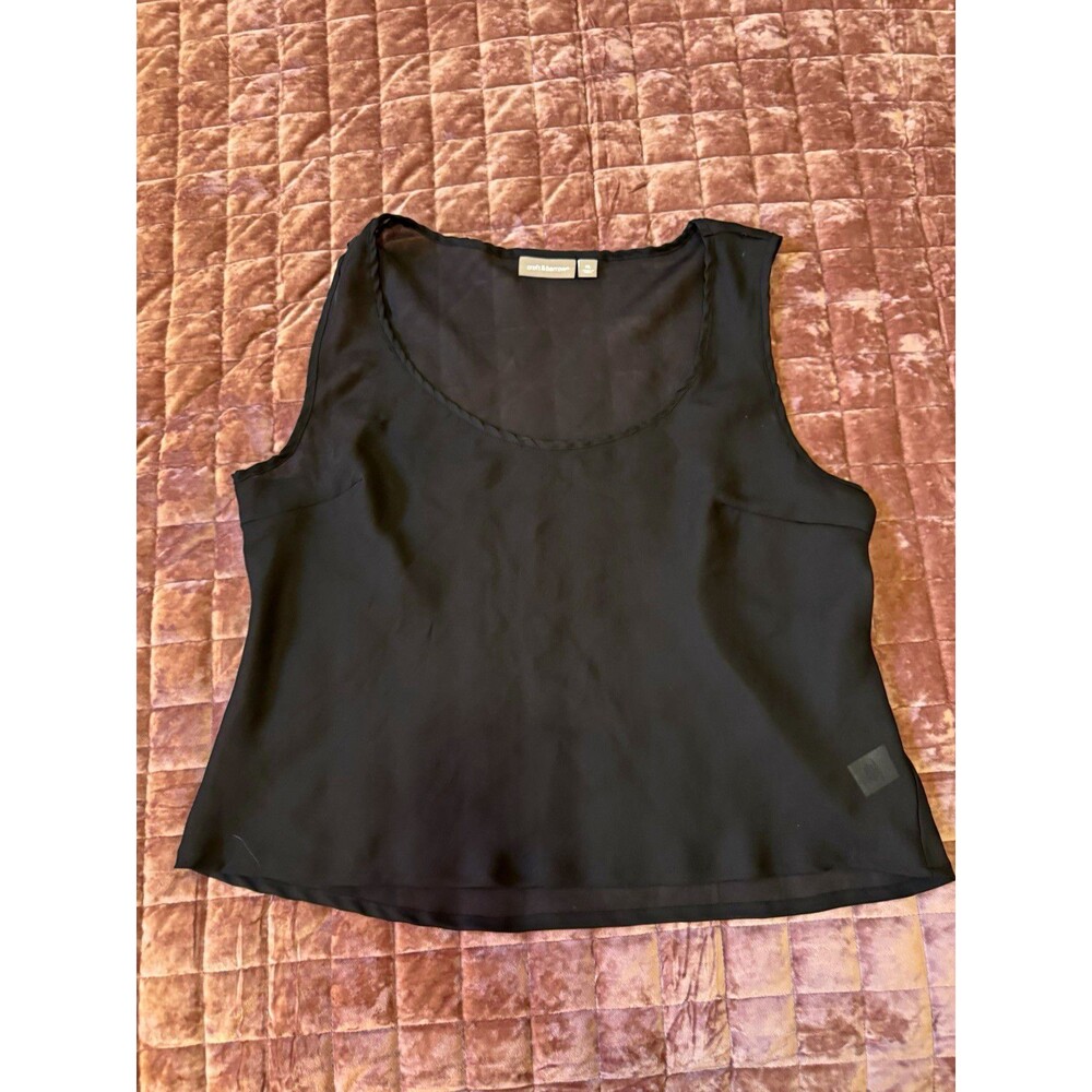 Croft & Barrow Women’s XL Black Sleeveless Scoop Neck Shell Blouse